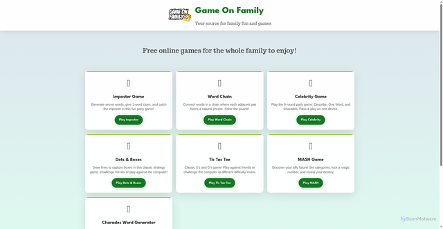 Security scan screenshot of https://gof-games.pages.dev