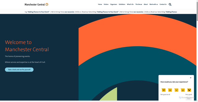 Security scan screenshot of https://www.manchestercentral.co.uk/