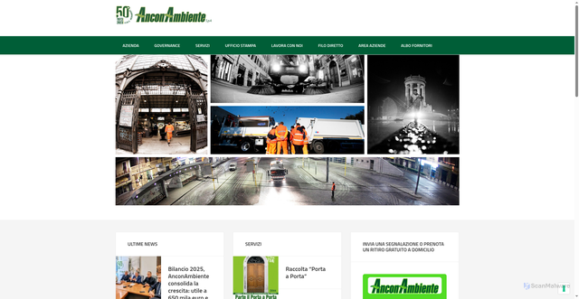 Security scan screenshot of https://www.anconambiente.it