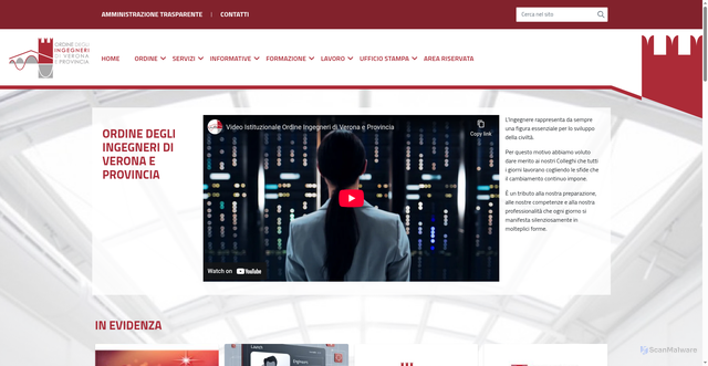 Security scan screenshot of https://ingegneri.vr.it/