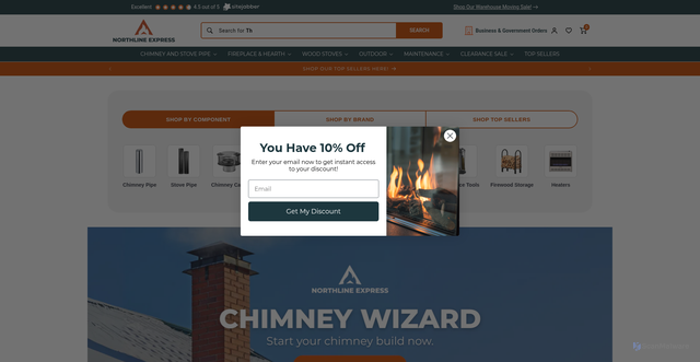 Security scan screenshot of https://northlineexpress.com
