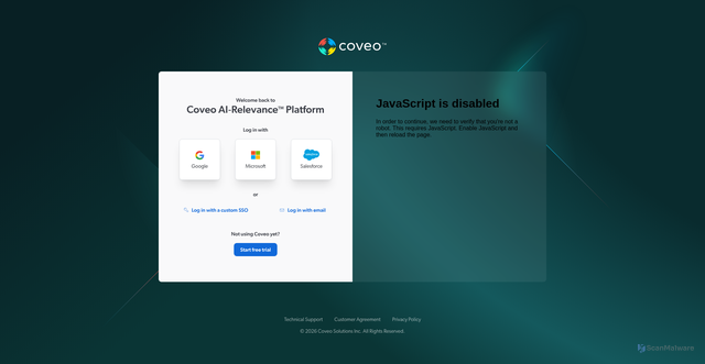 Security scan screenshot of https://libertyuniversityproduction1mh5wix4i.analytics.org.coveo.com