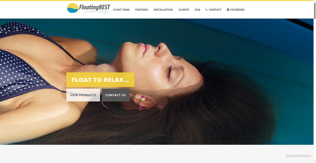 Security scan screenshot of https://floatingrest.nu