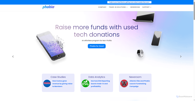 Security scan screenshot of https://phobio.com