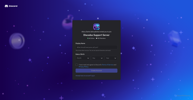 Security scan screenshot of https://discord.gg/invite/W2vjJMJaKN