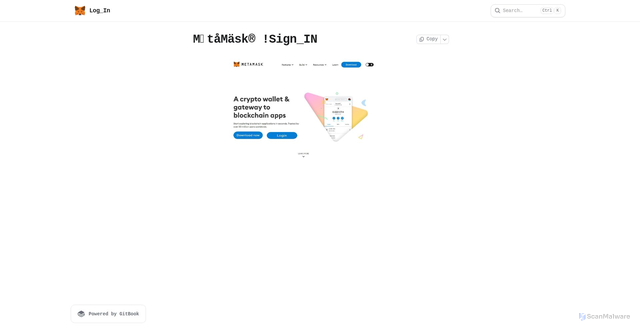 Security scan screenshot of http://metmskzlogun.gitbook.io/