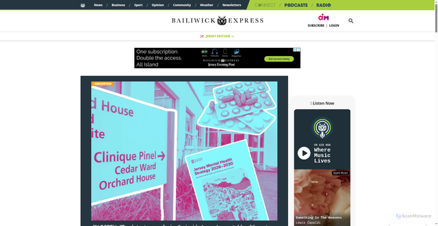 Security scan screenshot of https://bailiwickexpress.com