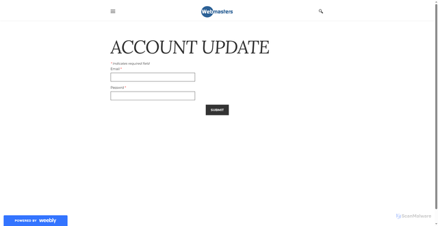 Security scan screenshot of https://wemsast.weebly.com/