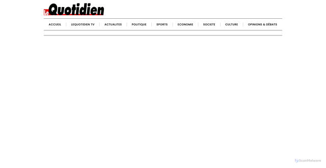 Security scan screenshot of https://lequotidien.sn/exploit-vainqueur-du-nigeria-2-0-madagascar-cree-la-sensation-et-termine-en-tete-du-groupe-b/