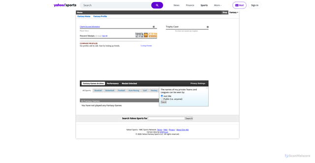 Security scan screenshot of consent.yahoo.com