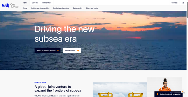 Security scan screenshot of https://www.onesubsea.slb.com/
