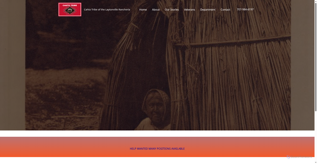 Security scan screenshot of http://cahtotribe-nsn.gov/