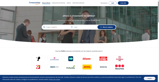Security scan screenshot of https://www.computrabajo.com.co