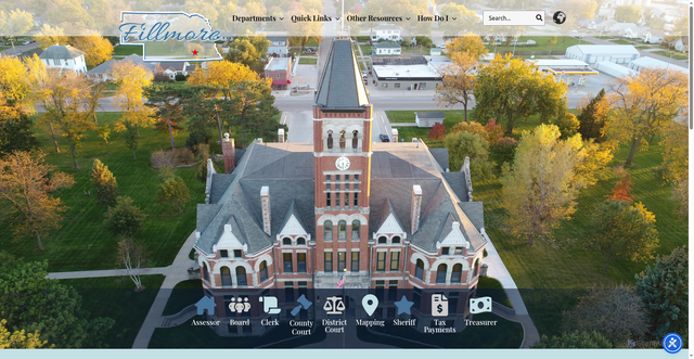 Security scan screenshot of https://fillmorecountyne.gov/