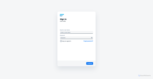 Security scan screenshot of https://aayjqgvk8.accounts.cloud.sap