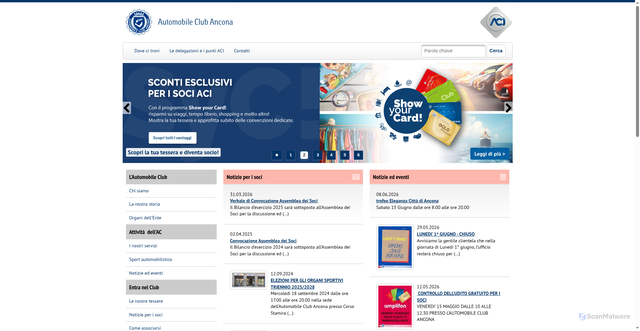 Security scan screenshot of https://www.ancona.aci.it