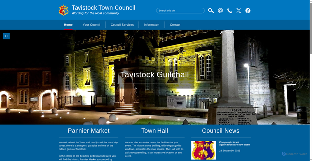 Security scan screenshot of https://www.tavistock.gov.uk/