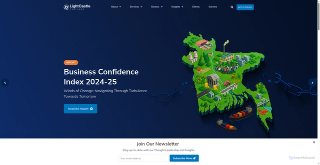 Security scan screenshot of https://lightcastlepartners.com