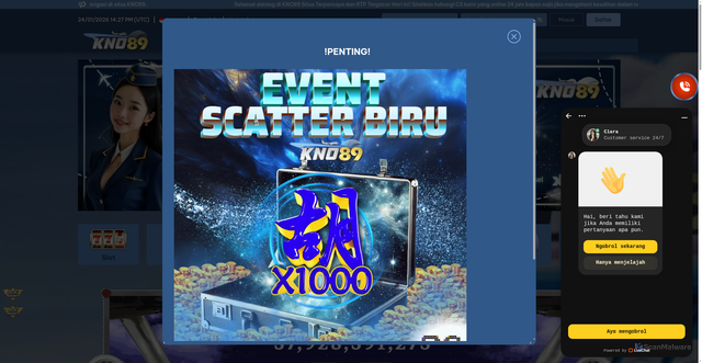 Security scan screenshot of http://kno89eight.com/