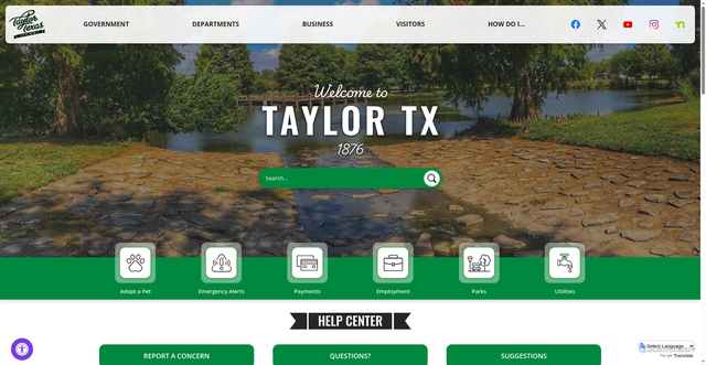 Security scan screenshot of https://taylortx.gov/