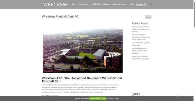 Security scan screenshot of https://www.wrecsam.com/wrexham-football-club-fc/