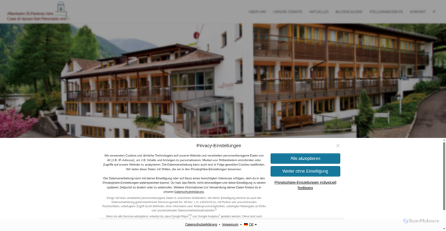 Security scan screenshot of https://www.altenheim-stpankraz.it