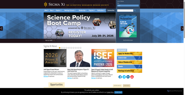 Security scan screenshot of https://sigmaxi.org