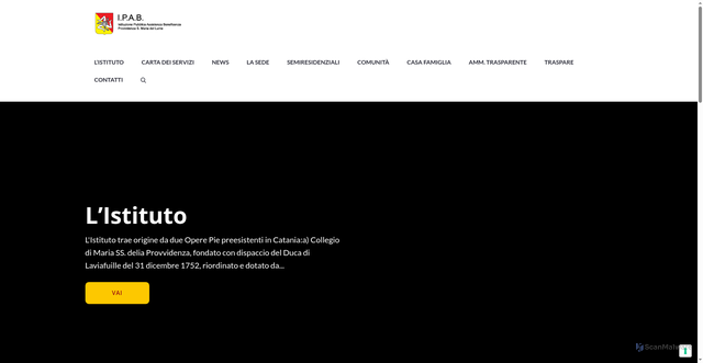 Security scan screenshot of https://www.ipabprovvidenzasantamariadellume.it/