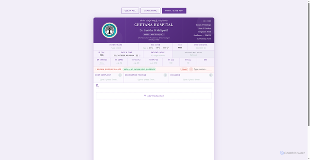 Security scan screenshot of https://savitachetana-mggrwb90j5.edgeone.app/