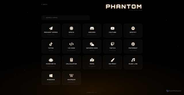 Security scan screenshot of https://phantom-2i8.pages.dev/a.html