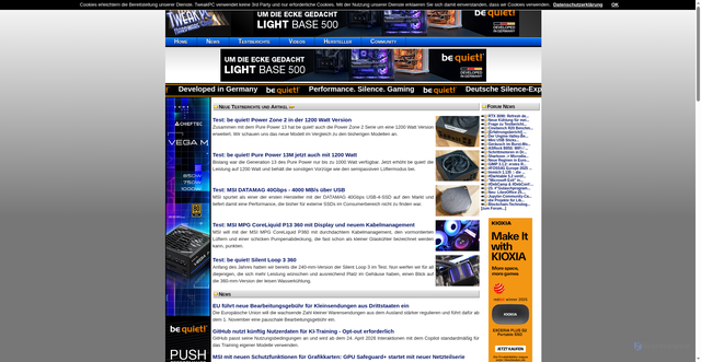 Security scan screenshot of https://tweakpc.de