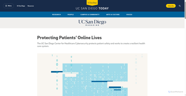 Security scan screenshot of https://today.ucsd.edu/story/protecting-patients-online-lives
