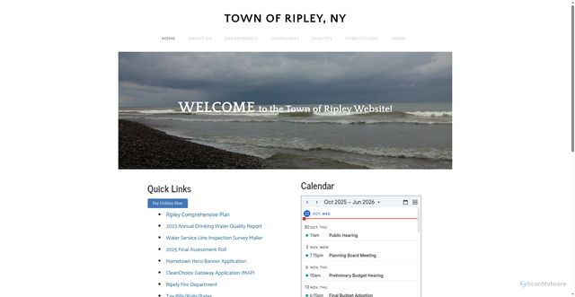 Security scan screenshot of https://www.ripleyny.gov/