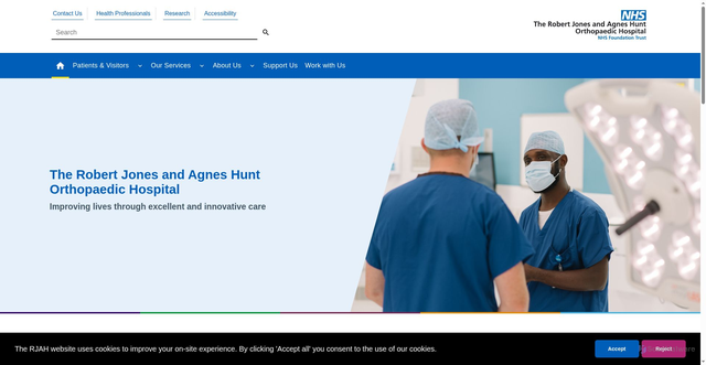 Security scan screenshot of https://www.rjah.nhs.uk/