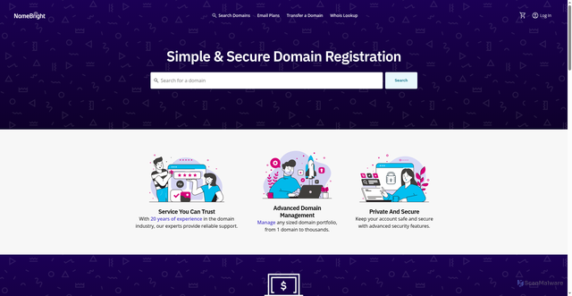 Security scan screenshot of https://www.namebright.com/