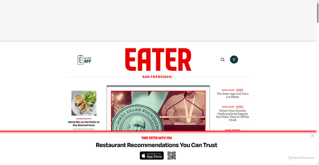 Security scan screenshot of https://platform.sf.eater.com