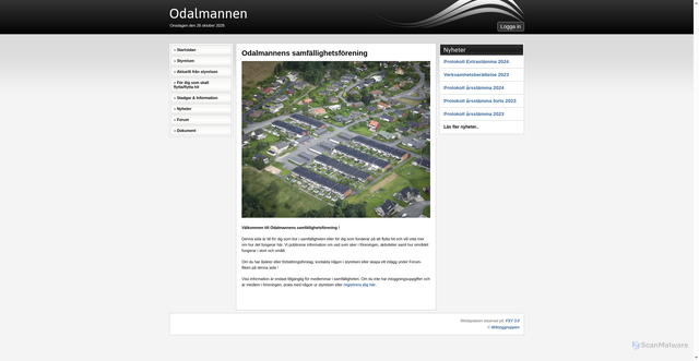 Security scan screenshot of https://odalmannen.se