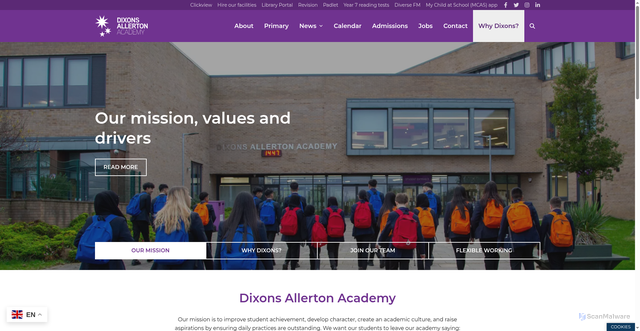 Security scan screenshot of https://www.dixonsaa.com/