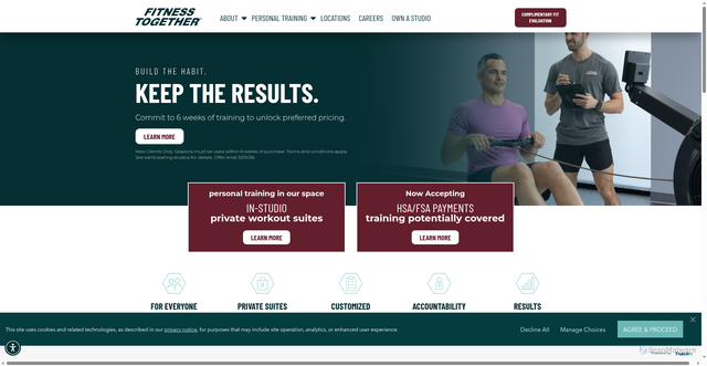 Security scan screenshot of https://fitnesstogether.com/