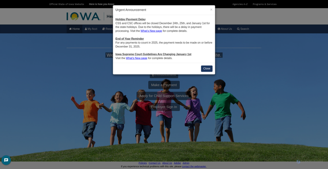 Security scan screenshot of https://secureapp.dhs.state.ia.us/customerweb/