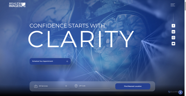 Security scan screenshot of https://www.healthimages.com