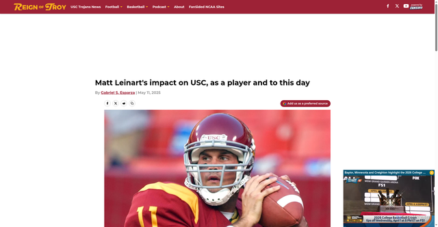 Security scan screenshot of https://reignoftroy.com/matt-leinart-s-impact-on-usc-as-a-player-and-to-this-day-01jv0m99c9da