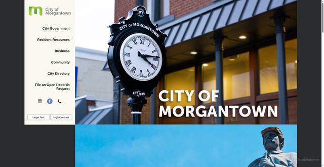 Security scan screenshot of https://morgantown-ky.com/