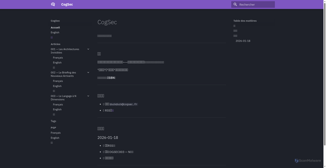 Security scan screenshot of https://cognitivesecurity.fr/index.zh/