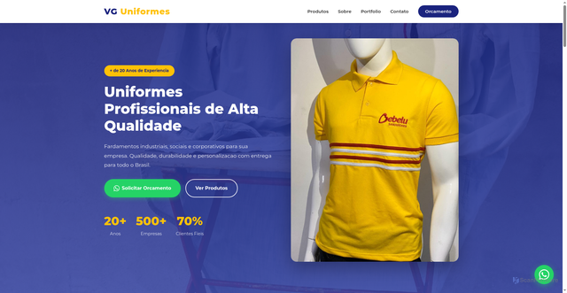 Security scan screenshot of https://vguniformes.com/