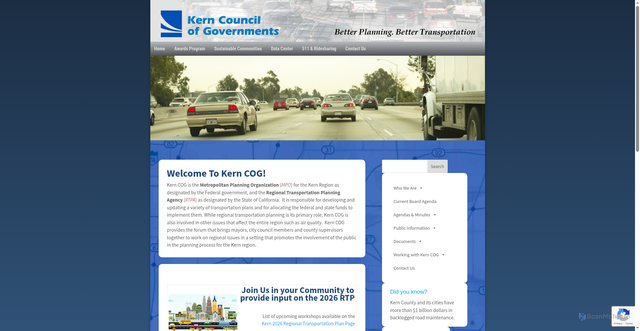 Security scan screenshot of https://www.kerncog.org/
