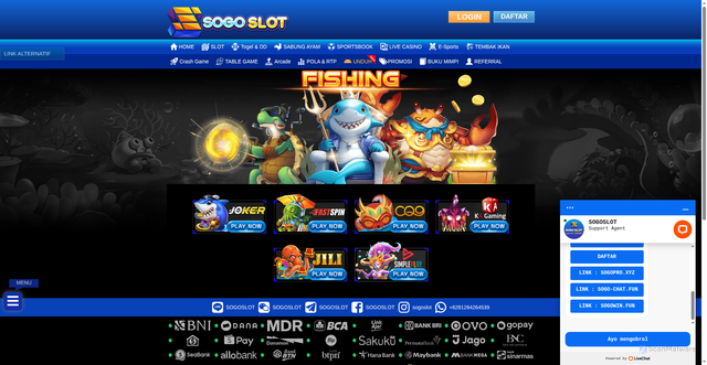 Security scan screenshot of https://sogovip.site/desktop/game/tembakikan/kagaming