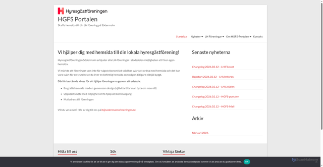 Security scan screenshot of https://hgfs.se