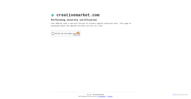 Security scan screenshot of https://creativemarket.com