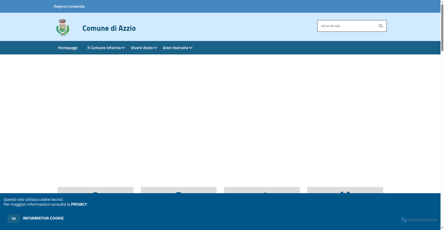 Security scan screenshot of https://www.comune.azzio.va.it